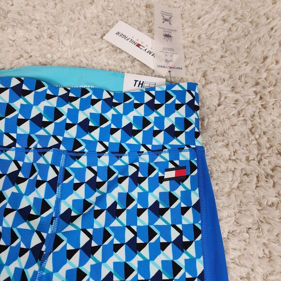 Tommy Hilfiger Leggings Womens XS Geometric High Rise Full Length Sport Stretch - Picture 3 of 8